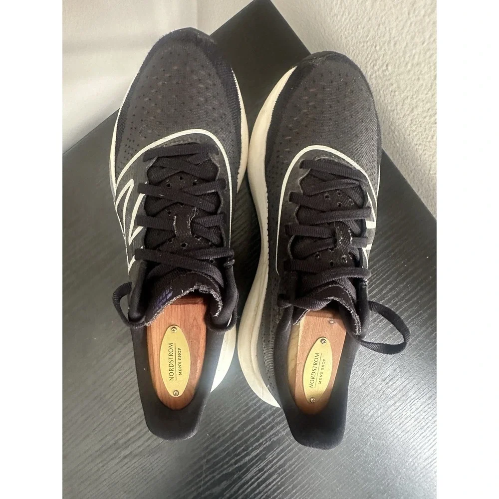New Balance Womens Fuelcell Rebel V3 Black White Running‎ Shoes Sneakers Sz 7